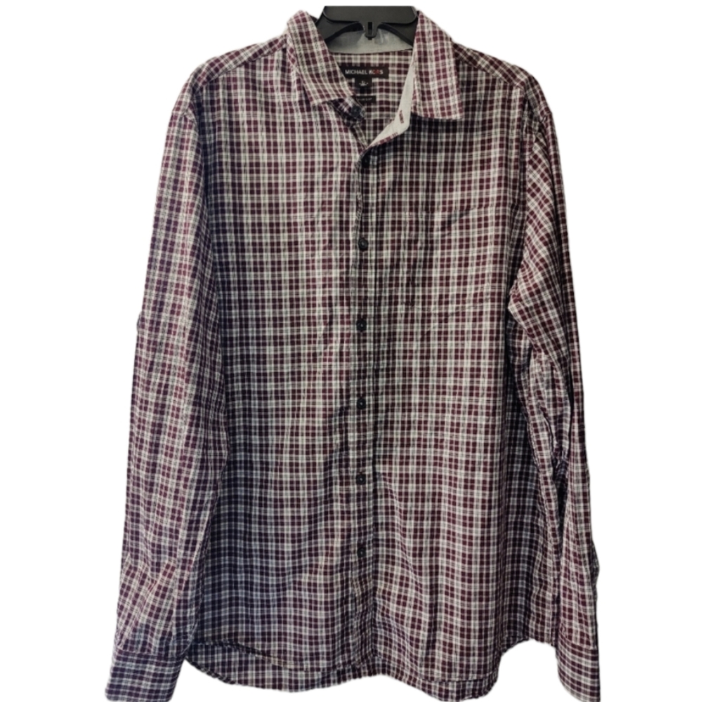 Michal Kors Men's Striped Long Sleeve Shirt Size XL - Picture 1 of 5